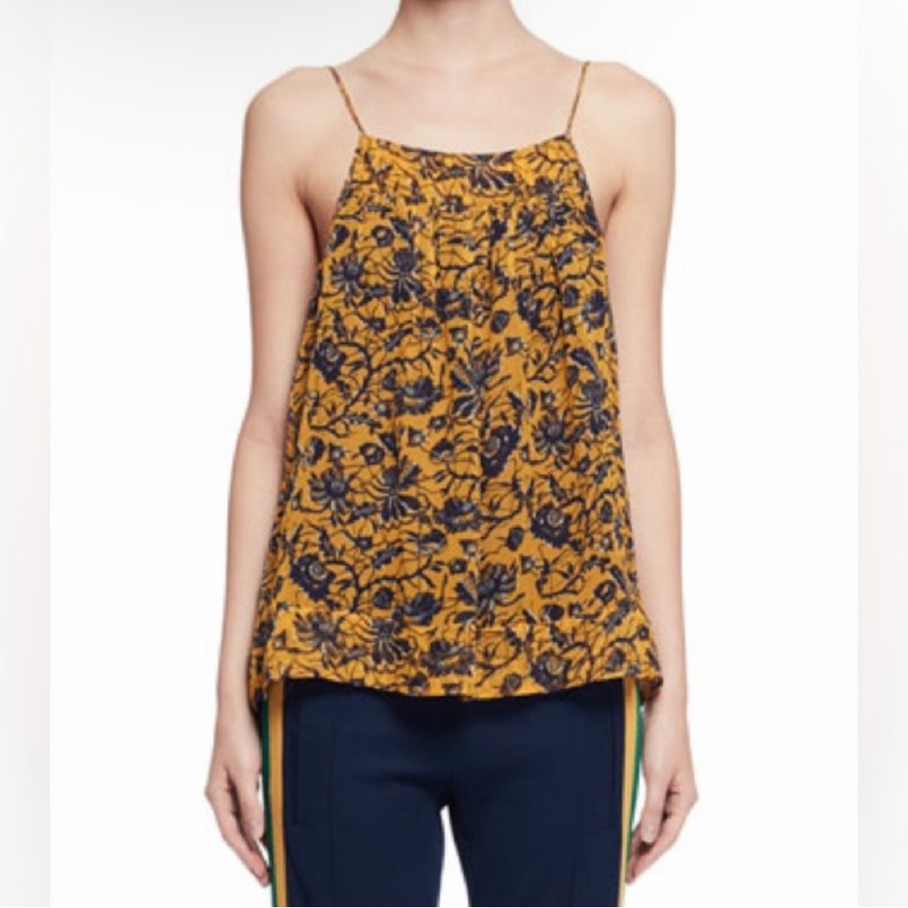 Isabel Marant Etoile Bronson Floral Silk Camisole Tank Top